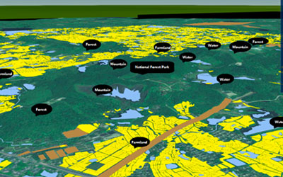 Aplicación 2D+3D en Gestión de Recursos Naturales